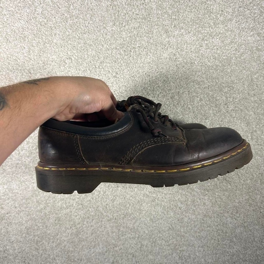 Men's Dr Martens brown leather made in England Oxford shoes Size 9